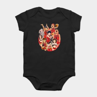 Slam Dunk black Baby Bodysuit